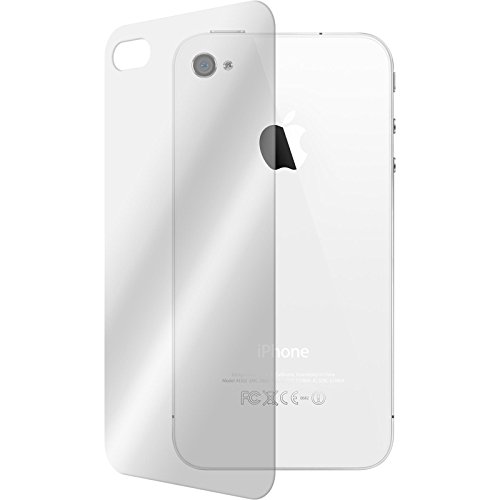 PhoneNatic 2er-Pack Glas-Folie Rückseite klar kompatibel mit Apple iPhone 4S - Schutzglas für iPhone 4S von PhoneNatic