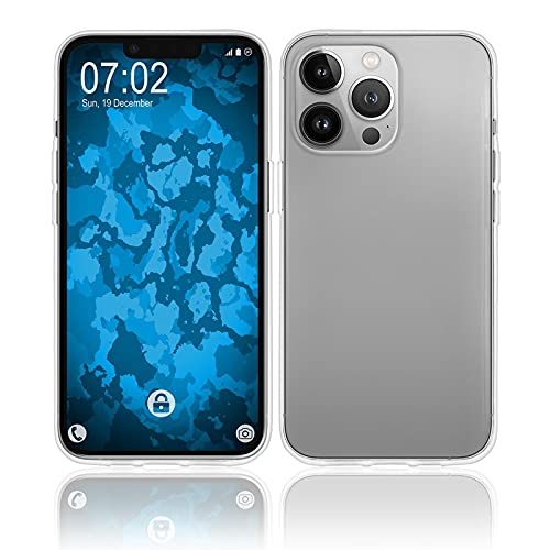 PhoneNatic Case kompatibel mit Apple iPhone 13 Pro - Crystal Clear Silikon Hülle transparent Cover von PhoneNatic