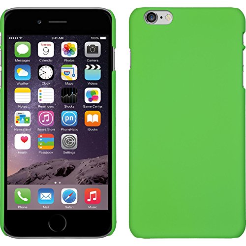 PhoneNatic Case kompatibel mit Apple iPhone 6 Plus / 6s Plus - Hülle grün gummiert Hard-case + 2 Schutzfolien von PhoneNatic