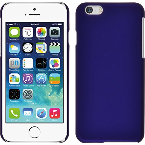 PhoneNatic Case kompatibel mit Apple iPhone 6s / 6 - Hülle lila gummiert Hard-case + 2 Schutzfolien von PhoneNatic