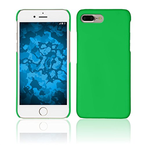 PhoneNatic Case kompatibel mit Apple iPhone 7 Plus / 8 Plus - Hülle grün gummiert Hard-case + 2 Schutzfolien von PhoneNatic