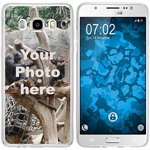 PhoneNatic Case kompatibel mit Galaxy J5 (2016) J510 Personalisierte Handyhülle Clear zum selbst gestalten mit eigenem Foto von PhoneNatic