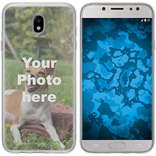 PhoneNatic Case kompatibel mit Galaxy J5 2017 Personalisierte Handyhülle Clear zum selbst gestalten mit eigenem Foto von PhoneNatic