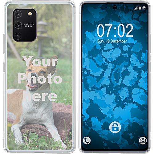PhoneNatic Case kompatibel mit Galaxy S10 Lite Personalisierte Handyhülle Clear zum selbst gestalten mit eigenem Foto von PhoneNatic