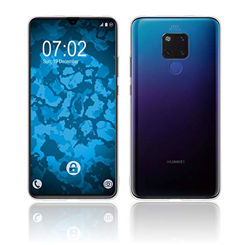 PhoneNatic Case kompatibel mit Huawei Mate 20 X - Crystal Clear Silikon Hülle transparent Cover von PhoneNatic