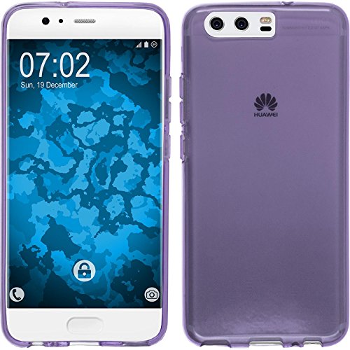 PhoneNatic Case kompatibel mit Huawei P10 Plus - lila Silikon Hülle transparent Cover von PhoneNatic