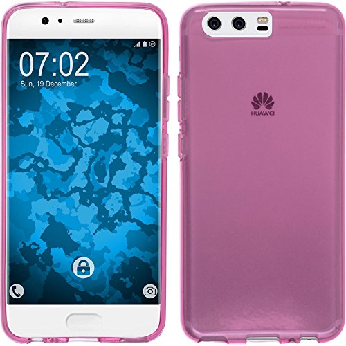 PhoneNatic Case kompatibel mit Huawei P10 Plus - rosa Silikon Hülle transparent Cover von PhoneNatic