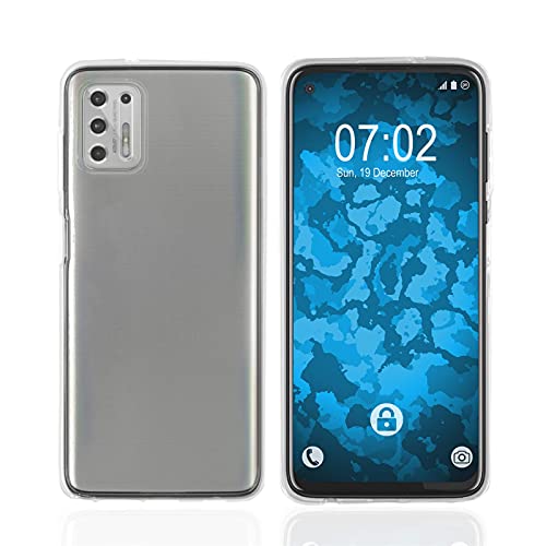 PhoneNatic Case kompatibel mit Motorola Moto G Stylus (2021) - Crystal Clear Silikon Hülle Cover von PhoneNatic