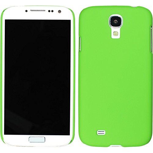 PhoneNatic Case kompatibel mit Samsung Galaxy S4 - Hülle grün gummiert Hard-case + 2 Schutzfolien von PhoneNatic