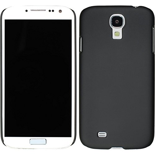 PhoneNatic Case kompatibel mit Samsung Galaxy S4 - Hülle schwarz gummiert Hard-case + 2 Schutzfolien von PhoneNatic