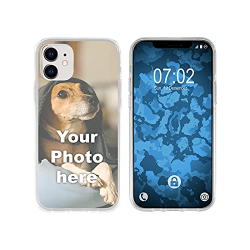 PhoneNatic Case kompatibel mit iPhone 12/12 Pro Personalisierte Handyhülle Clear zum selbst gestalten mit eigenem Foto von PhoneNatic