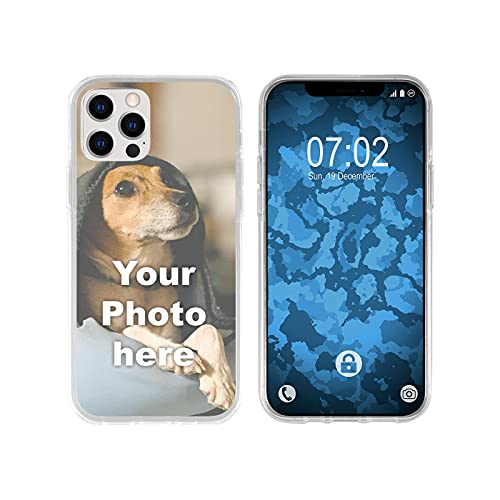 PhoneNatic Case kompatibel mit iPhone 12 Pro Max Personalisierte Handyhülle Clear zum selbst gestalten mit eigenem Foto von PhoneNatic