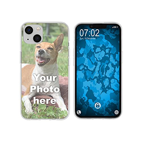 PhoneNatic Case kompatibel mit iPhone 13 Personalisierte Handyhülle Clear zum selbst gestalten mit eigenem Foto von PhoneNatic