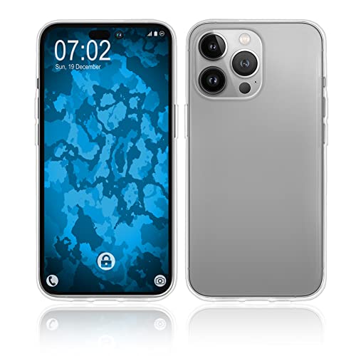 PhoneNatic Case kompatibel mit iPhone 14 Pro Hülle Silikon Crystal Clear Cover von PhoneNatic