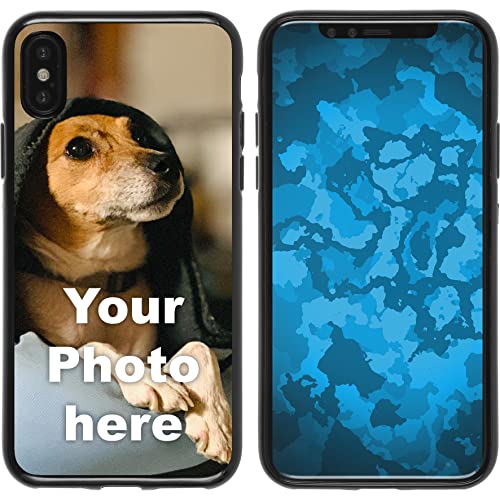 PhoneNatic Case kompatibel mit iPhone X/XS Personalisierte Handyhülle schwarz zum selbst gestalten mit eigenem Foto … von PhoneNatic