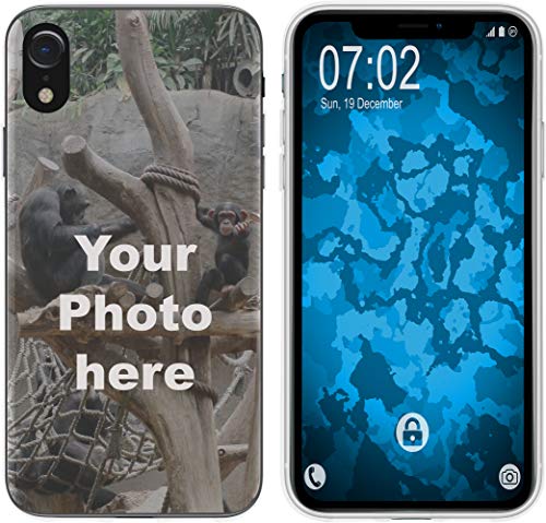 PhoneNatic Case kompatibel mit iPhone Xr Personalisierte Handyhülle Clear zum selbst gestalten mit eigenem Foto von PhoneNatic