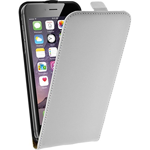 PhoneNatic Kunst-Lederhülle kompatibel mit Apple iPhone 6 Plus / 6s Plus - Flip-Case weiß + 2 Schutzfolien PhoneNatic Kunst-Lederhülle kompatibel mit Apple iPhone 6 Plus / 6s Plus - Flip-Case weiß + 2 Schutzfolien von PhoneNatic
