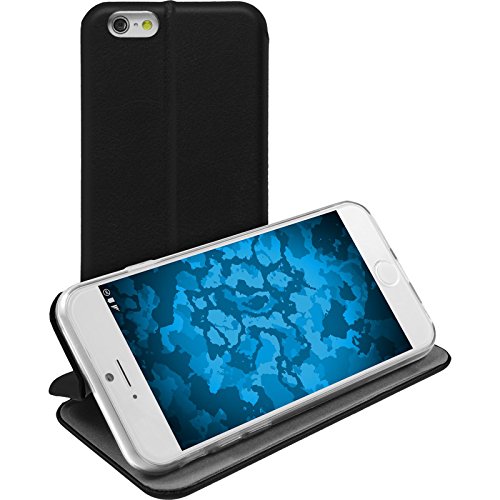 PhoneNatic Kunst-Lederhülle kompatibel mit Apple iPhone 6s / 6 - Etui schwarz + 2 Schutzfolien PhoneNatic Kunst-Lederhülle kompatibel mit Apple iPhone 6s / 6 - Etui schwarz + 2 Schutzfolien von PhoneNatic