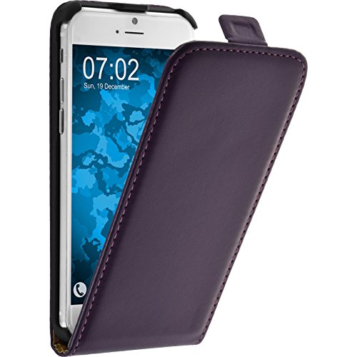 PhoneNatic Kunst-Lederhülle kompatibel mit Apple iPhone 6s / 6 - Flip-Case lila + 2 Schutzfolien PhoneNatic Kunst-Lederhülle kompatibel mit Apple iPhone 6s / 6 - Flip-Case lila + 2 Schutzfolien von PhoneNatic