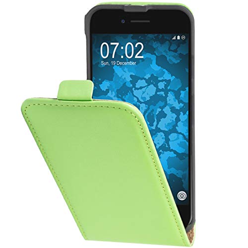 PhoneNatic Kunst-Lederhülle kompatibel mit Apple iPhone 7/8 / SE 2020 - Flip-Case grün + 2 Schutzfolien PhoneNatic Kunst-Lederhülle kompatibel mit Apple iPhone 7/8 / SE 2020 - Flip-Case grün + 2 Schutzfolien von PhoneNatic