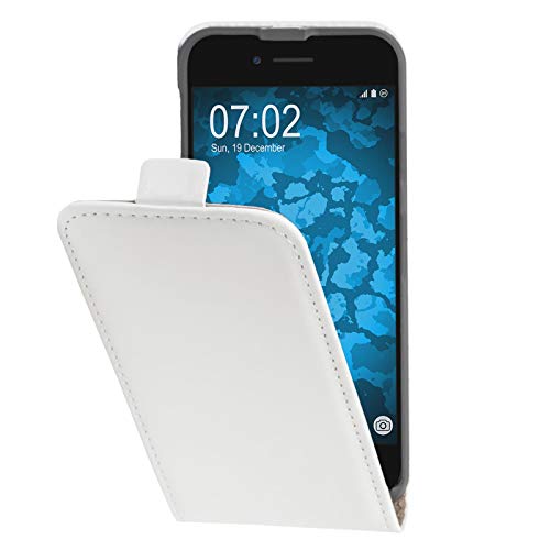 PhoneNatic Kunst-Lederhülle kompatibel mit Apple iPhone 7/8 / SE 2020 - Flip-Case weiß + 2 Schutzfolien PhoneNatic Kunst-Lederhülle kompatibel mit Apple iPhone 7/8 / SE 2020 - Flip-Case weiß + 2 Schutzfolien von PhoneNatic