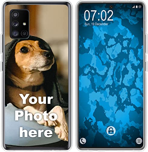 PhoneNatic personalisierte Handyhülle für Galaxy A71 5G in Clear Custom Case zum selbst gestalten mit eigenem Foto Bild Text individuell von PhoneNatic