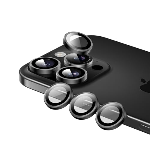 Phoneaura [[6 Stück Für Apple iPhone 16 Kameraschutz, Kamerglas für iPhone 16, Linsenschutz für iPhone 16, Schutzfolie für iPhone 16, Schutz für Kamera iPhone 16 (iPhone 16 und iPhone 16 PLUS) von Phoneaura