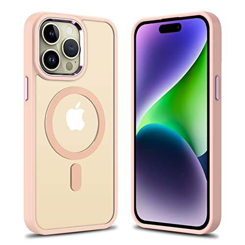 Phoneaura FÜR iPhone 14 PRO Hülle kompatibel mit Magsafe I 14 PRO Case I 14 PRO Schutzhülle mit 3 KAMERALINSEN [Keine Kratzer/KEIN Vergilben] von Phoneaura