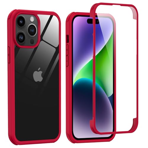 Phoneaura FÜR iPhone 15 PRO MAX 360 Grad Hülle mit GLASSCHUTZ Komplettschutz, iPhone 15 PRO MAX Hülle für Vorne und hinten, iPhone 15 PRO MAX Schutzhülle mit Kameraschutz von Phoneaura