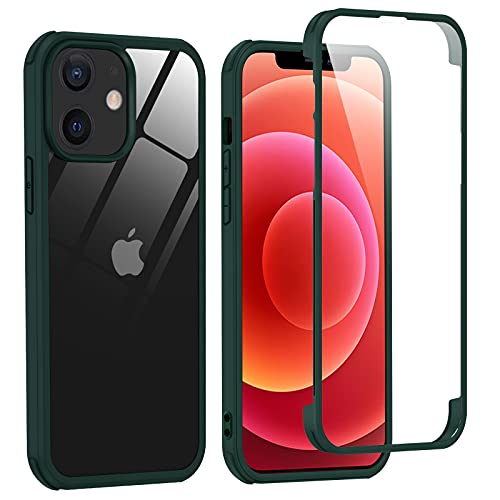 Phoneaura für iPhone 12 360 Grad Schutzhülle für iPhone 12 PRO Handyhülle; iPhone 12 Pro Hülle mit Folie und iPhone 12 Schutzglas (VORNE+HINTEN)(12/12 Pro) von Phoneaura