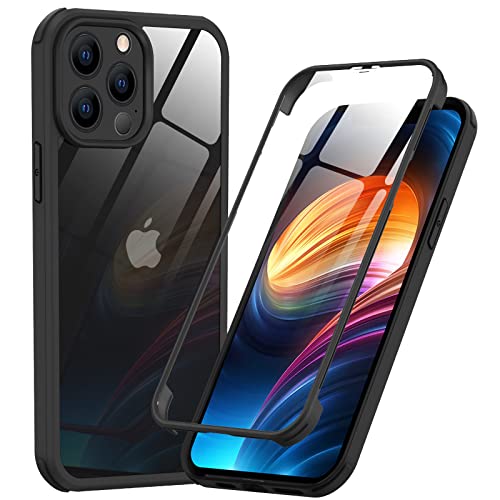 Phoneaura für iPhone 12 Pro Max 360 Grad Schutzhülle für iPhone 12 PRO Max Handyhülle iPhone 12 Pro Max Hülle mit Folie und 12 Pro Max Schutzglas (VORNE+HINTEN) von Phoneaura