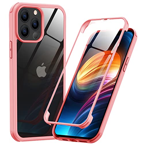 Phoneaura für iPhone 12 Pro Max 360 Grad Schutzhülle mit Folie und 12 Pro Max Schutzglas (Vorne+Hinten) von Phoneaura