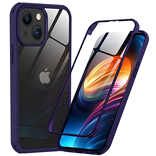 Phoneaura für iPhone 13 360 Grad Schutzhülle für iPhone 13 Handyhülle; iPhone 13 Hülle mit Folie iPhone 13 Schutzglas Komplettschutz 13(VORNE+HINTEN) von Phoneaura