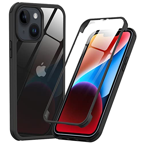 Phoneaura für iPhone 14 360 Grad Schutzhülle für iPhone 14 Handyhülle; iPhone 14 Hülle mit Kameraschutz für iPhone 14 Komplettschutz (Vorne+ Hinten) von Phoneaura