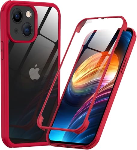 Phoneaura für iPhone 14 360 Grad Schutzhülle für iPhone 14 Handyhülle; iPhone 14 Hülle mit Kameraschutz für iPhone 14 Komplettschutz (Vorne+ Hinten von Phoneaura