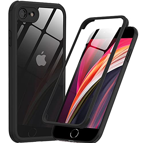 Phoneaura iPhone 7 iPhone 8vorne und hinten 360 Grad Handyhülle aus Glas Fullcover Zwei Seiten Ganzkörper Case mit Zwei Panzerfolien (Vollschutz, Komplettschutz, Displayschutz) von Phoneaura