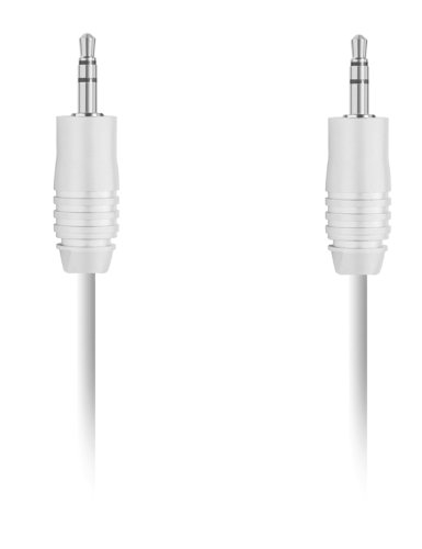 Phonix JACK35 Audio Kabel, Stecker, Klinke 3,5 mm, 1 m, weiß von Phonix
