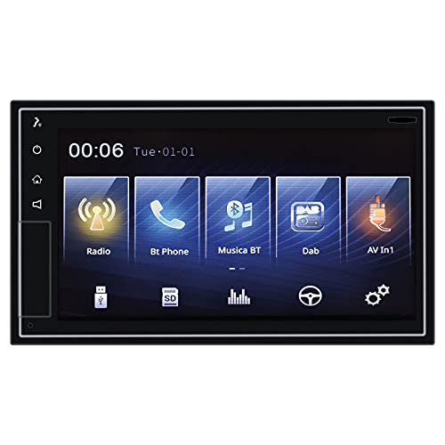 Phonocar VM011D Autoradio 2 DIN Apple CarPlay Android Auto DAB+ BT GPS Monitor 6,75" von Phonocar