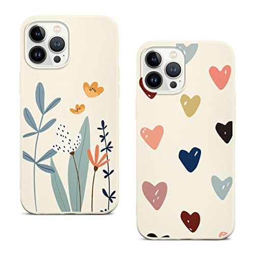 Phoona [2 Stück] Hülle für Samsung Galaxy S10 Plus 6,4", TPU Weiche Beige Matt Silicone Schutzhülle, Ultra Dünn Stoßfest Schutz Handyhülle mit Liebe Motiv Designs Case Cover für Samsung S10 Plus von Phoona