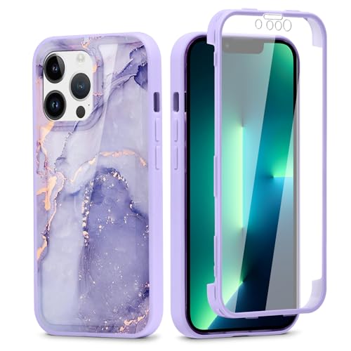 Phoona 360 Grad Hülle für iPhone 13 Pro 6.1", Handyhülle mit Eingebautem Displayschutz Con Aesthetic Muster Design TPU Durchsichtige Front Und Rückenschutz Schutzhülle Bumper Fullbody Cover, 24 Phoona 360 Grad Hülle für iPhone 13 Pro 6.1", Handyhülle mit Eingebautem Displayschutz Con Aesthetic Muster Design TPU Durchsichtige Front Und Rückenschutz Schutzhülle Bumper Fullbody Cover, 24 von Phoona