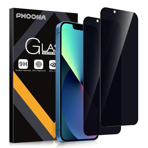 Phoona Sichtschutz Schutzfolie für Apple iPhone 13/iPhone 13 Pro/iPhone 14 6.1",9H Härte Anti-Peep-Schutzglas,Anti-Kratzer,Anti-Spionage Schutz für den Bildschirm,2 Stück Phoona Sichtschutz Schutzfolie für Apple iPhone 13/iPhone 13 Pro/iPhone 14 6.1",9H Härte Anti-Peep-Schutzglas,Anti-Kratzer,Anti-Spionage Schutz für den Bildschirm,2 Stück von Phoona