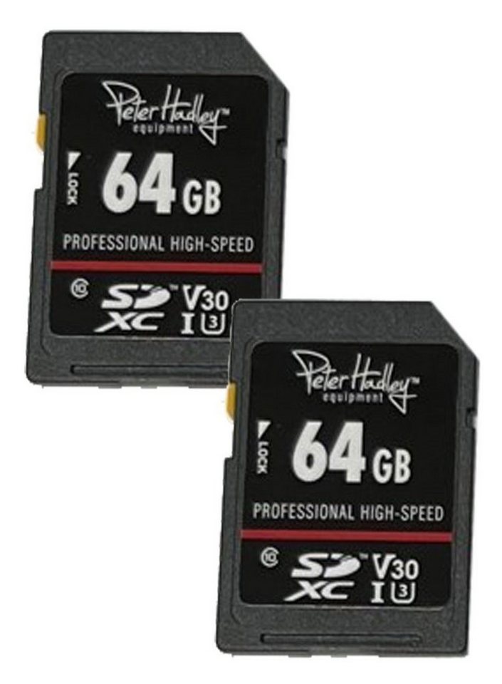 Photo Porst 2 x Speicherkarte SDXC 64 GB Class Speicherkarte (64 GB GB) von Photo Porst