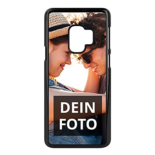 Handyhülle Samsung Galaxy® S9 Handyhülle mit eigenem Foto Bedrucken – Smartphone Case als personalisierte Schutzhülle (Hardcase schwarz) von PhotoFancy