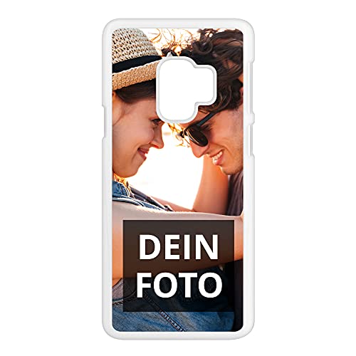 Handyhülle Samsung Galaxy® S9 Handyhülle mit eigenem Foto Bedrucken – Smartphone Case als personalisierte Schutzhülle (Hardcase weiß) von PhotoFancy