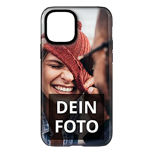 Handyhülle passend für iPhone 12 Handyhülle mit eigenem Foto Bedrucken – Smartphone Case als personalisierte Schutzhülle (Premium Bumper Rundum-Druck) von PhotoFancy