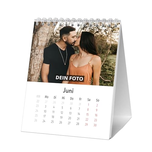 PhotoFancy® - Personalisierter Tischkalender 2024 mit eigenen Fotos - Fotokalender mit eigenen Bildern selbst gestalten (Kompakt) von PhotoFancy