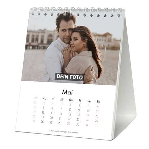 PhotoFancy® - Personalisierter Tischkalender 2026 mit eigenen Fotos - Fotokalender mit eigenen Bildern selbst gestalten (Kompakt) von PhotoFancy