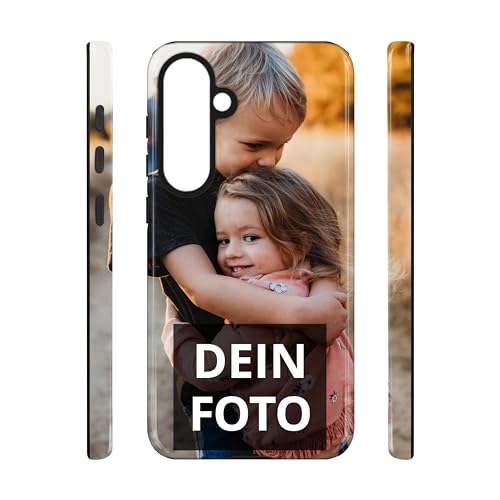PhotoFancy® - Samsung Galaxy S24 Plus Hülle mit Foto Personalisieren - Handyhülle selbst gestalten (Premium Softcase Rundum-Druck) von PhotoFancy