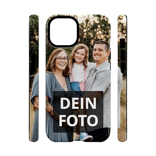 PhotoFancy® – iPhone 15 Hülle mit Foto Personalisieren – Handyhülle selbst gestalten (Premium Bumper Rundum-Druck) von PhotoFancy