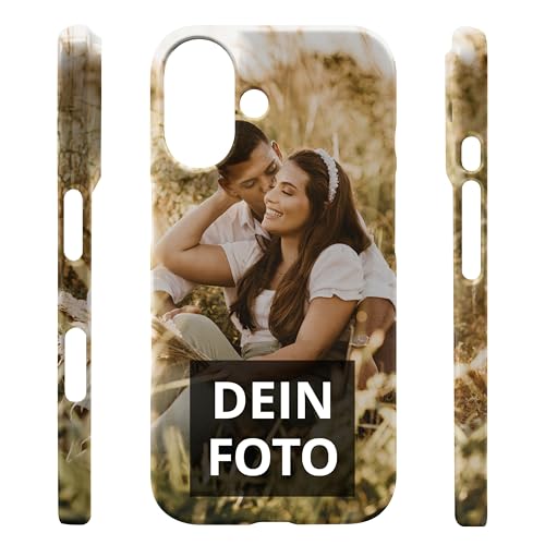 PhotoFancy® - iPhone 16 Hülle mit Foto Personalisieren - Handyhülle selbst gestalten (Premium Hardcase Rundum-Druck) von PhotoFancy